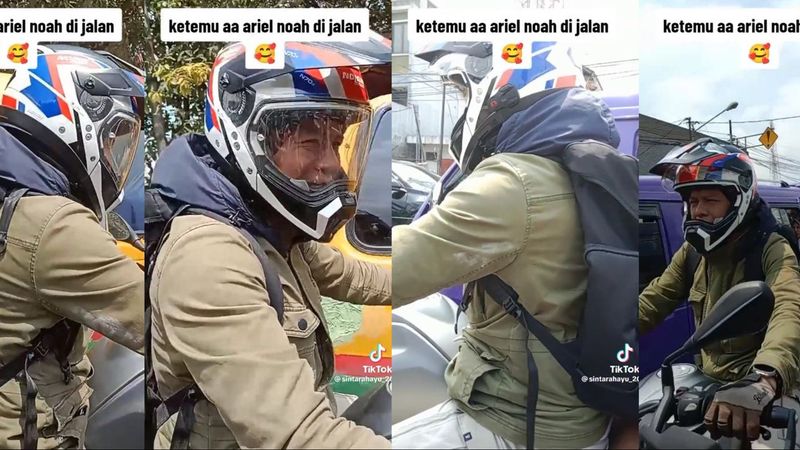 Arus Balik Mudik Pakai Moge Sikap Ariel NOAH Saat Jawab Sapaan Balik