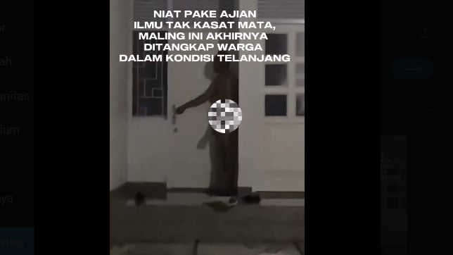 Kocak Niat Pakai Ajian Tak Kasat Mata Maling Tanpa Busana Di Bekasi