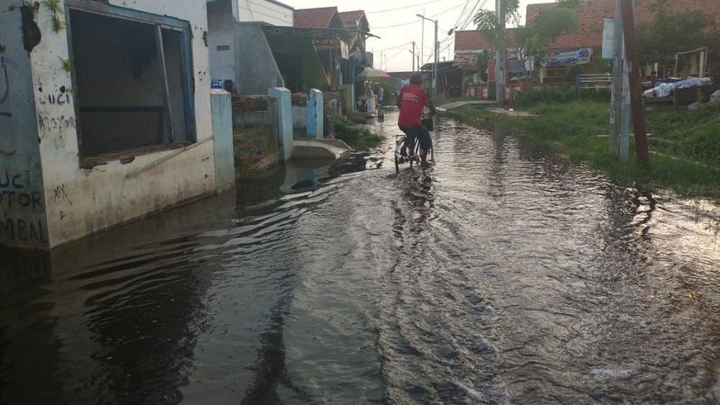 Penampakan Banjir Rendam 100 Rumah Warga Pekalongan Kini Mulai Surut