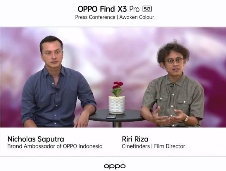 Nicholas Saputra dan Riri Riza (Foto: Dok. Oppo Find X3 Pro))