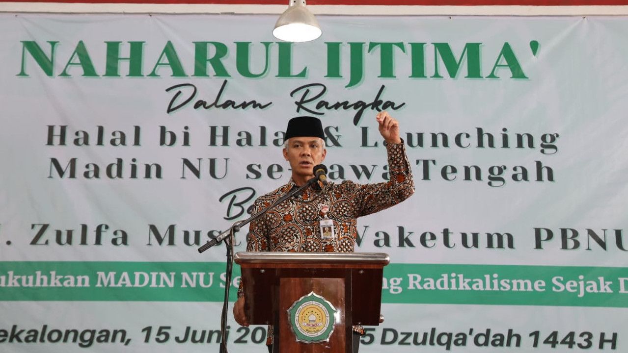 NU Ajarkan Toleransi dan Antiradikalisme, Ganjar Berharap Diterapkan di PAUD Hingga SMA