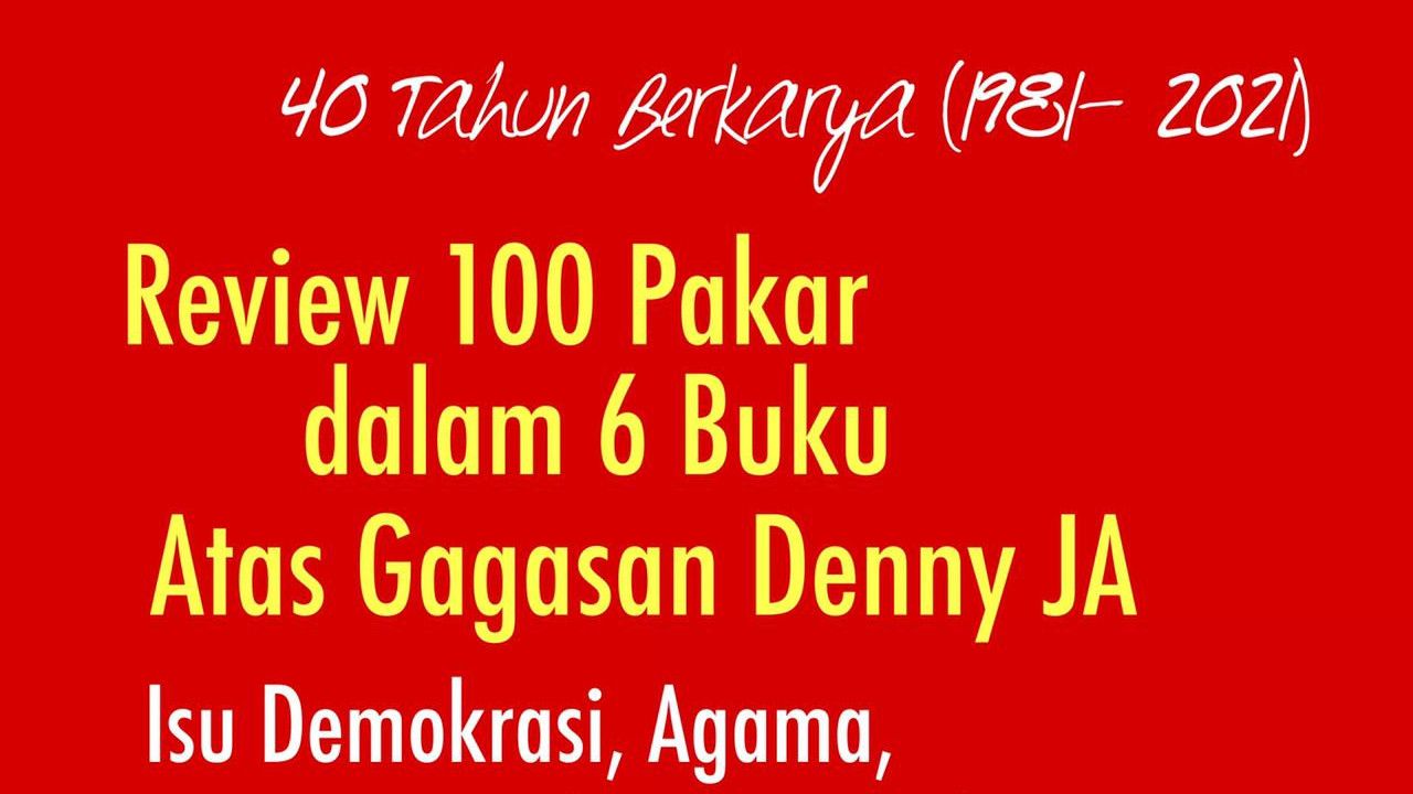 40 Tahun Berkarya, Denny JA Telah 'Lahirkan' 102 Buku
