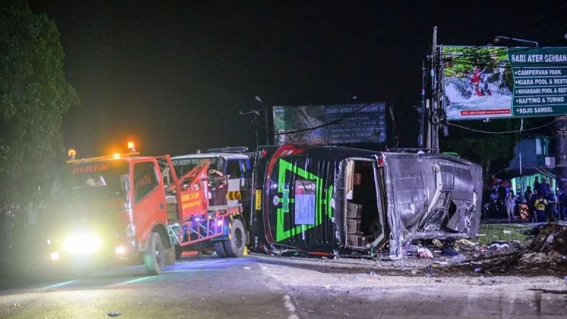 Sopir Bus Kecelakaan Maut  di Ciater Jadi Tersangka