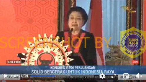 Beredar Video Bukti Megawati Ingin Merubah Pancasila, Cek Faktanya..