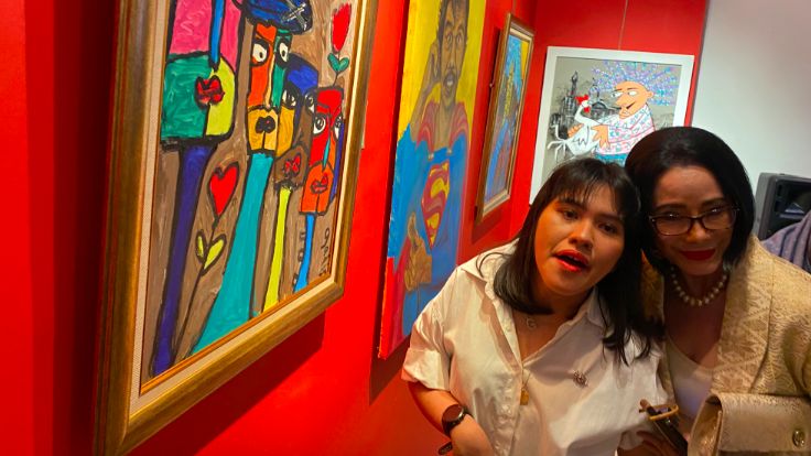 Lukisan Putri Poppy Dharsono Tampilkan Wajah hingga Budaya Jakarta di Pameran Seni Rupa