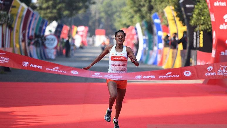 Pelari Asal Kenya Cetak Rekor Lari Half-Marathon