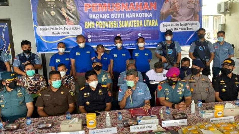 BNN Amankan 69 Kg Sabu-Sabu Jaringan Malaysia, Hendak Diedarkan ke Sumut