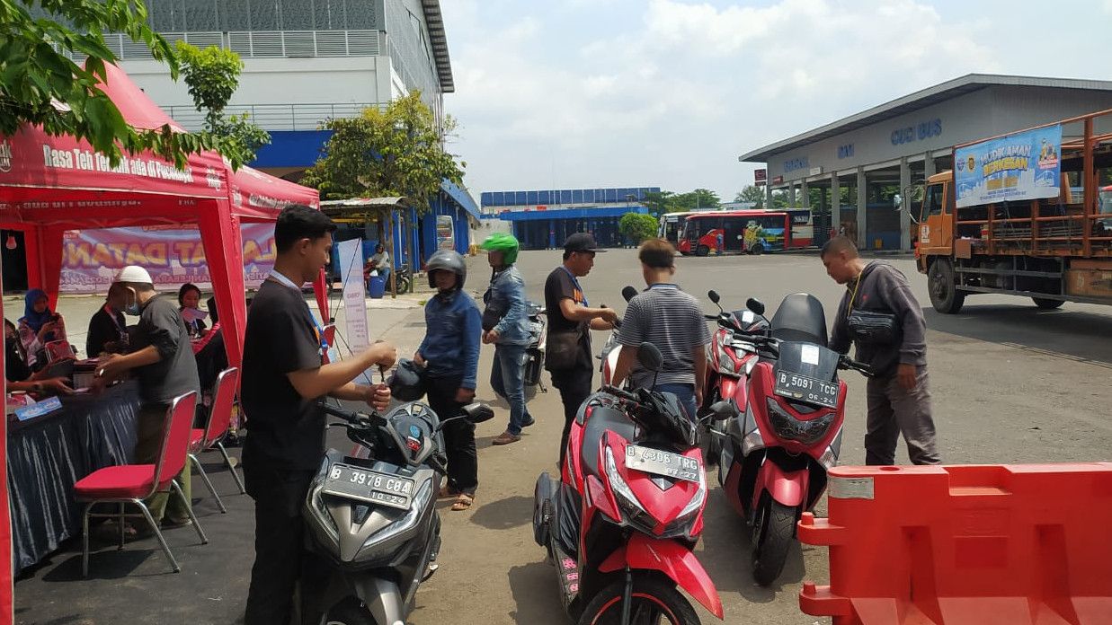Sebanyak 125 Sepeda Motor Program Mudik Gratis Diangkut Kembali ke Jakarta