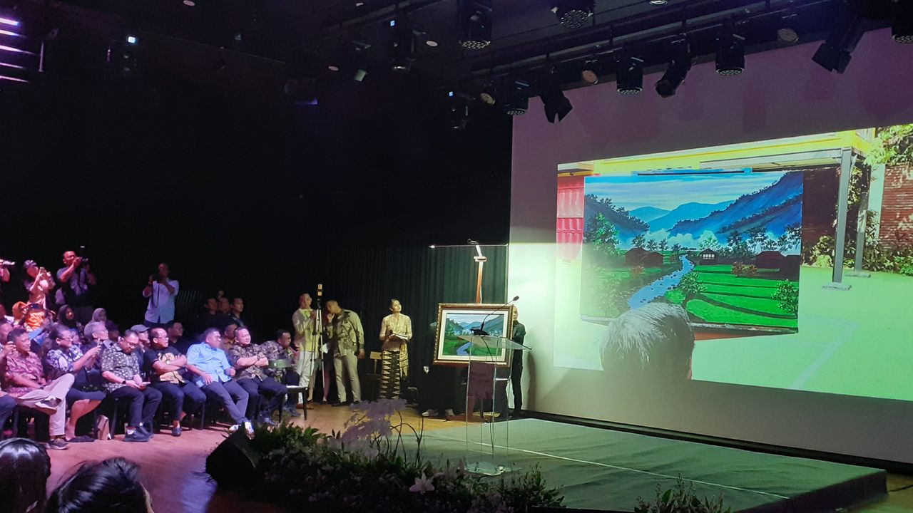 Lukisan SBY 'Kabut Pagi di Dusun Sunyi' Laku Dilelang Setengah Miliar