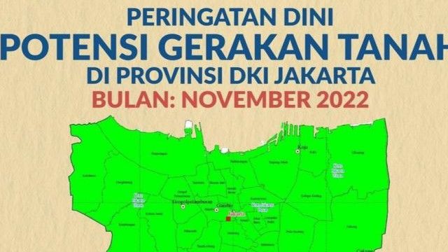 BPBD DKI Petakan 11 Wilayah Berpotensi Tanah Gerak di Jaksel dan Jaktim, Catat Titiknya
