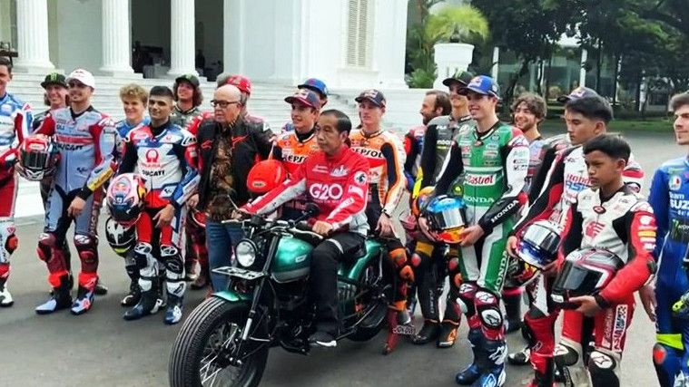 Terungkap! Alasan Pembalap MotoGP Tak Pakai Masker Bertemu Jokowi, Istana Buka Suara: Kan Saat Foto Saja
