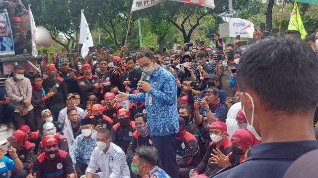 Anies Janji Surati Menaker Soal UMP Saat Bertemu Buruh , Ferdinand: Gubernur Doyan Lepas Tangan