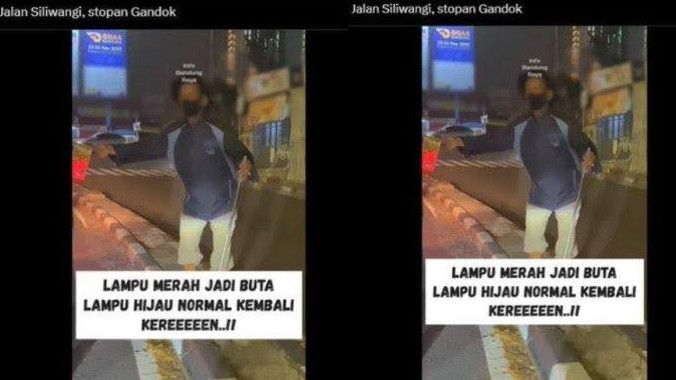 Viral, Pengemis di Bandung Diduga Pura-Pura Buta, Dinsos: Kami Cari!