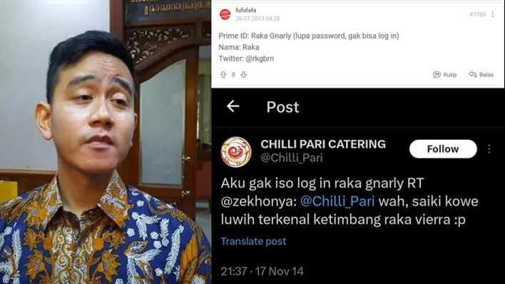 Benarkah Gibran Rakabuming Admin Akun Fufufafa yang Pernah Hina Prabowo di Kaskus?