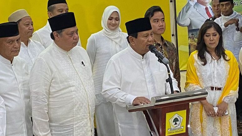 Alasan Ketum Golkar Belum Bahas Kursi Menteri dengan Prabowo Subianto