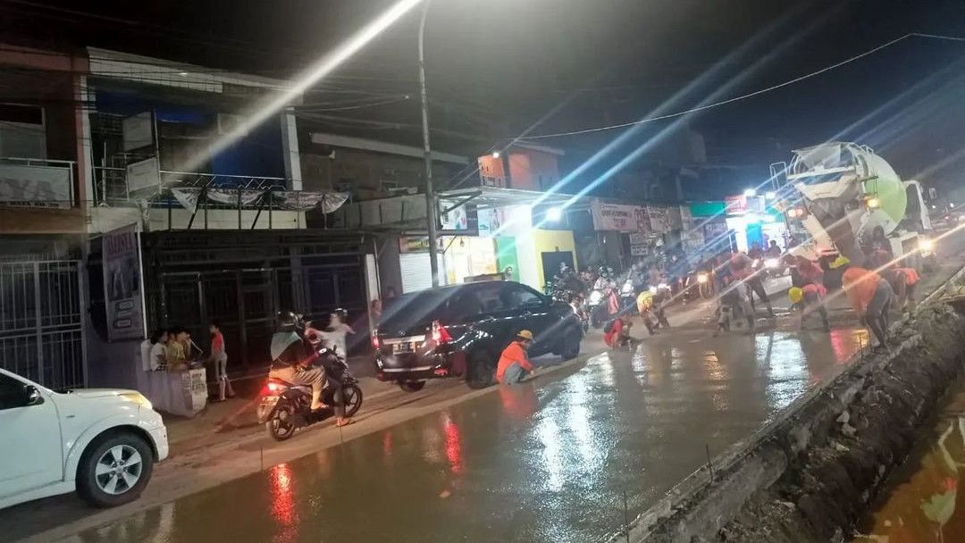 Perbaikan Jalan Antang Raya di Makassar Terus Jalan, Gubernur Sulsel: Alhamdulillah...