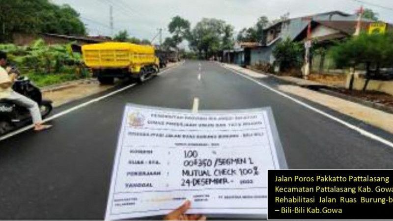 Kemarin Rusak, Kini Pemprov Sulsel Perbaiki Jalan di Patalassang Gowa, Lihat Hasilnya