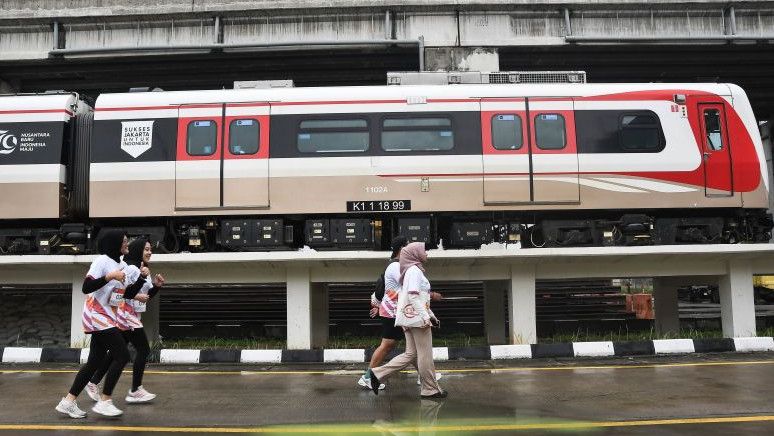 Progres Pembangunan LRT Stasiun Velodrome-Manggarai Capai 39,83 Persen