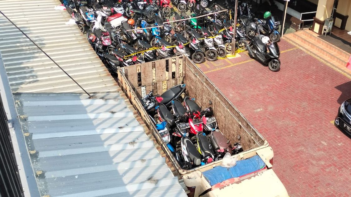 Polisi Gagalkan Penyelundupan 18 Motor Curian Jakarta-Lampung, 6 Orang Jadi Tersangka