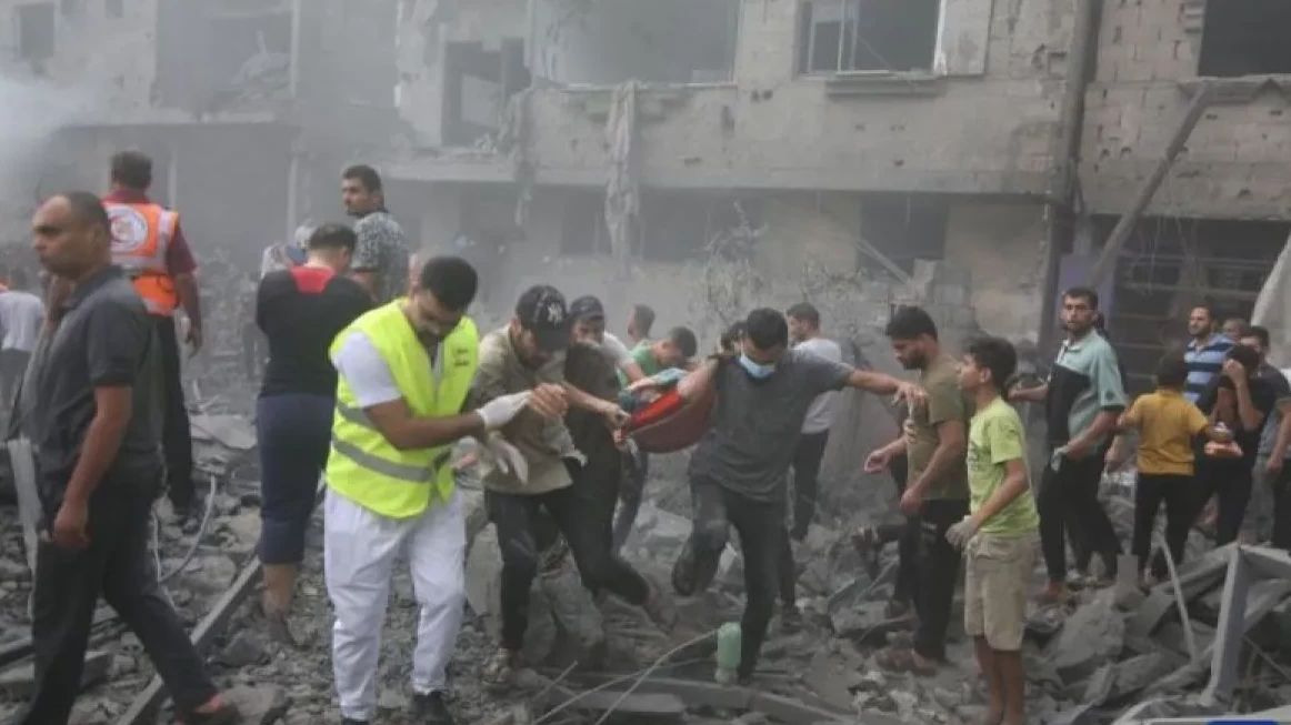 Pesawat Tempur Israel Serang Rumah Sakit Baptis Al-Ahli di Kota Gaza Palestina