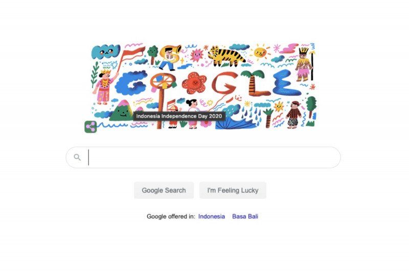 Google Doodle 17 Agustus: Ilustrasi Panjat Pinang dan Tanjidor