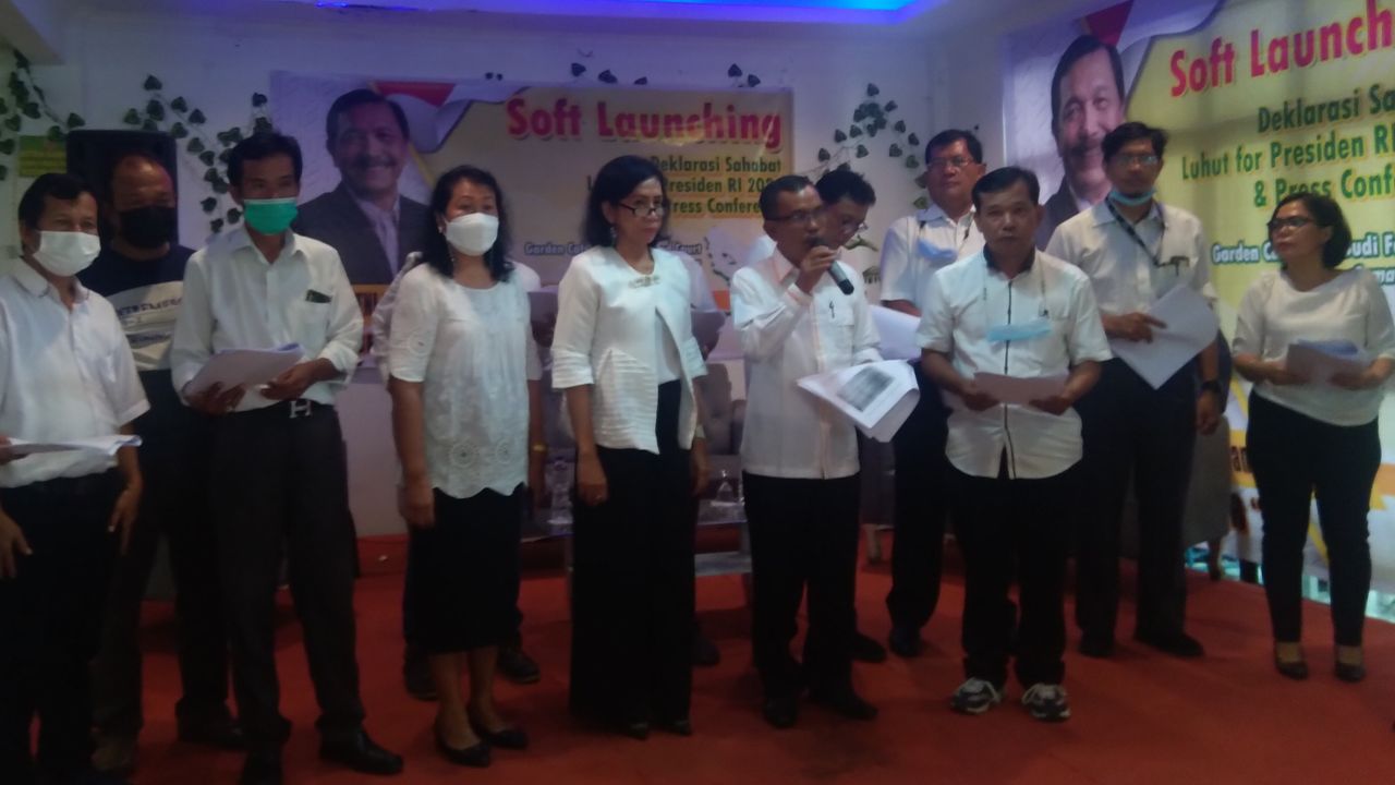 Relawan 'Sahabat Luhut for Presiden RI 2024' Dideklarasikan, Sebut LBP Putra Terbaik Bangsa