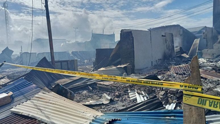 18 Bangunan di Pasar Wosi Manokwari Terbakar, Polisi: Penyebab Dugaan Korsleting Listrik