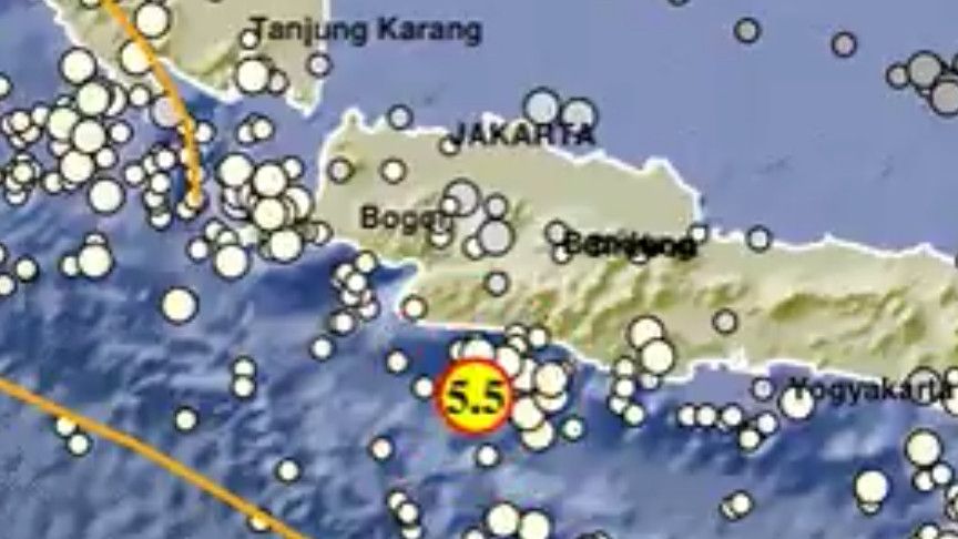 Gempa M 5,5 Guncang Sukabumi, Terasa hingga Jakarta