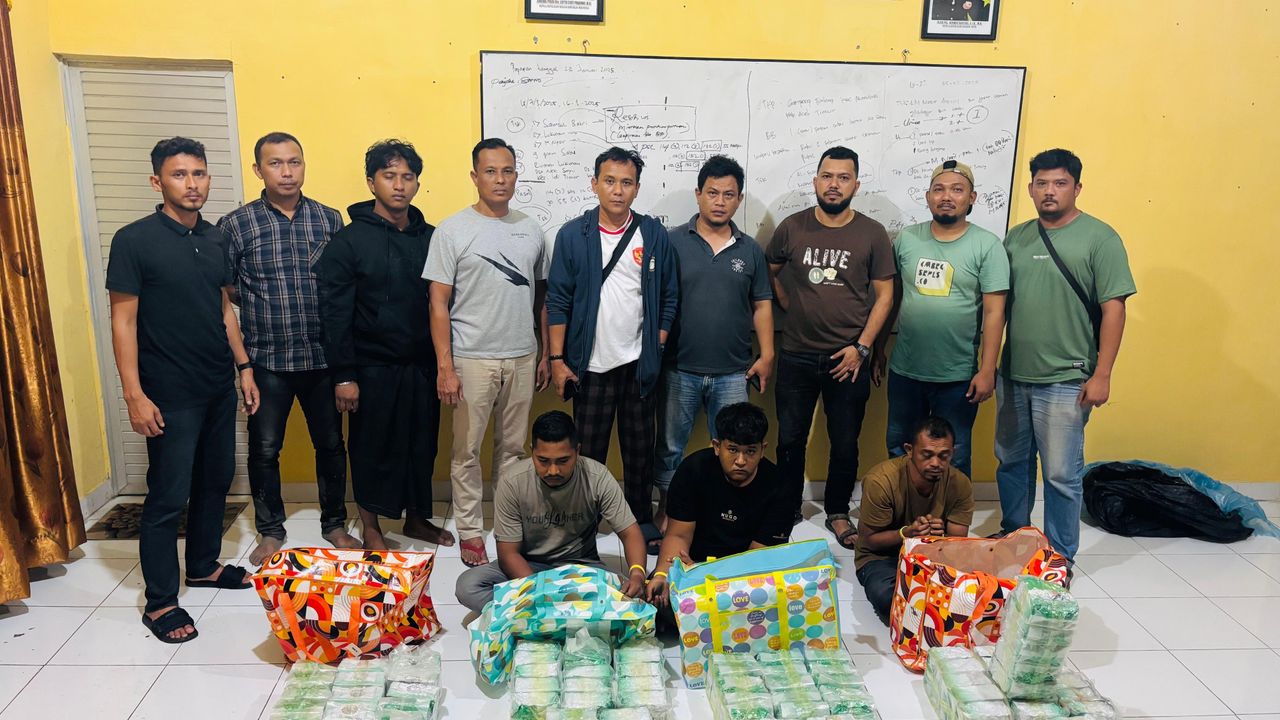 Bareskrim Polri Gagalkan Penyelundupan 98 Kg Sabu di Aceh