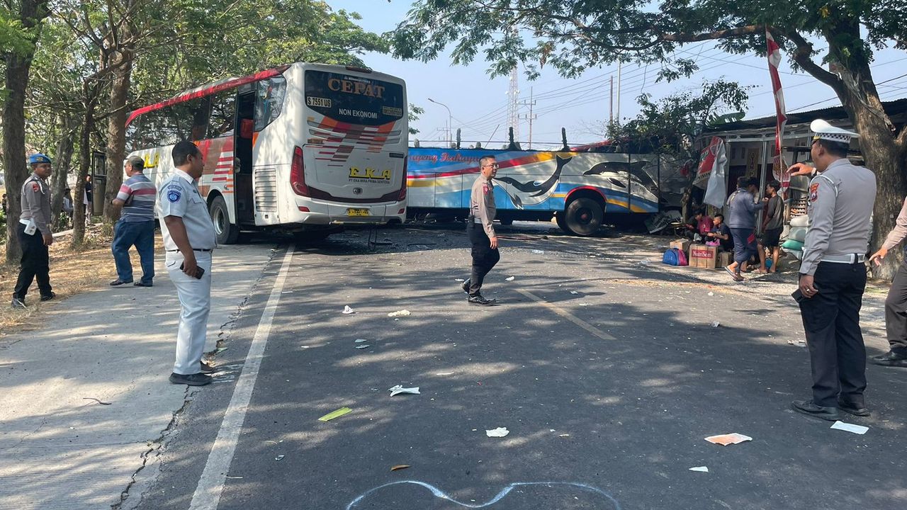 3 Orang Tewas Akibat Bus Sugeng Rahayu dan Bus Eka Adu Banteng di Ngawi, Ini Kronologinya