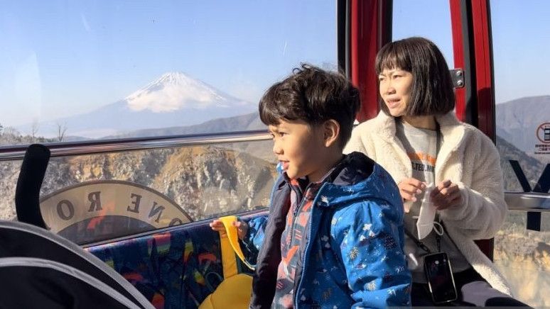 Menikmati Keindahan Gunung Fuji dari Kereta Gantung Hakone Ropeway