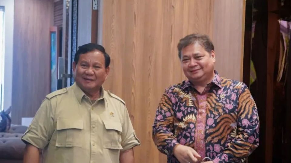 Sejumlah DPD Golkar Dikabarkan Dorong Airlangga Berkoalisi dengan Gerindra, Prabowo: Alhamdulillah