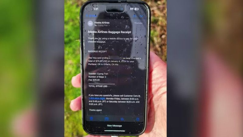 Terjun Bebas dari Ketinggian 5.000 Meter, iPhone Penumpang Alaska Airlines Ditemukan Hidup Tanpa Kerusakan