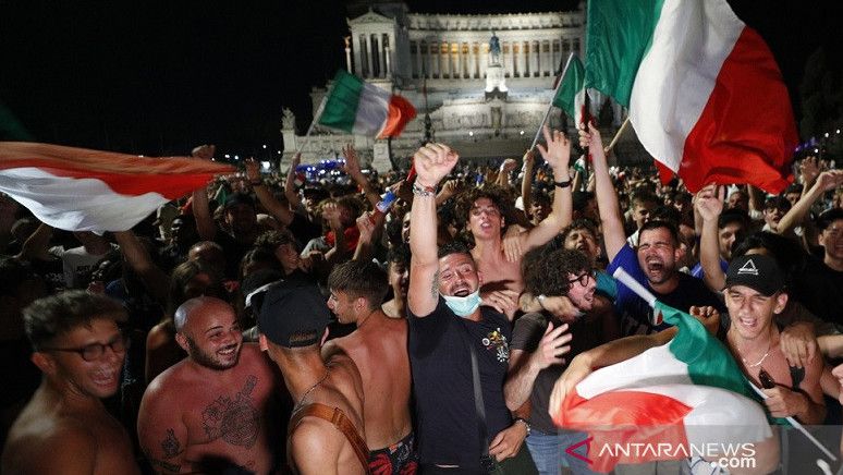 Suporter Italia Hanya Boleh 12 Jam Saja di London untuk Final Euro 2020