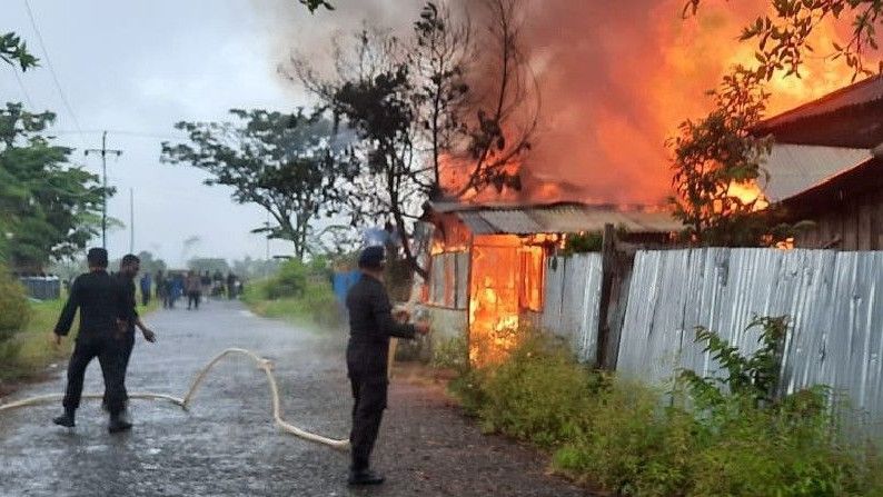 Penampakan Yalimo Papua Membara! Aksi Bakar Rumah Gara-gara Pemungutan Suara Ulang