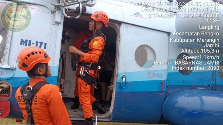 Evakuasi Kapolda Jambi dkk Gunakan 6 Helikopter dan Libatkan 350 Petugas