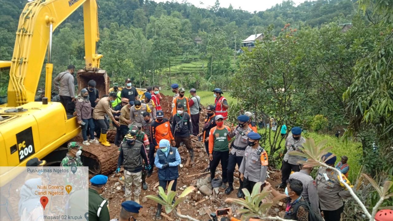 #PrayForNganjuk, Tanah Longsor Mengerikan, 9 Orang Meninggal, 10 Lainnya Masih Hilang