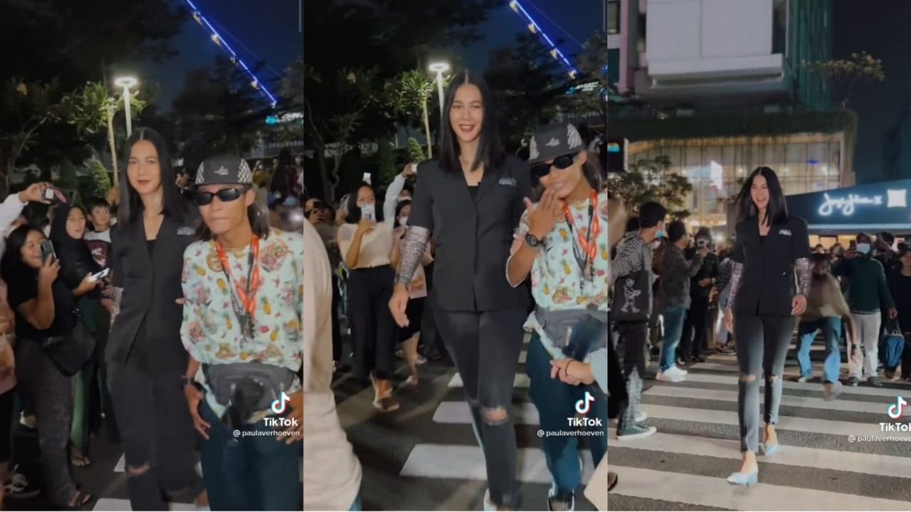 Catwalk Bareng Bonge CS, Paula Verhoeven Beraksi di Citayam Fashion Week, Netizen: Model Internasional Turun ke Jalan