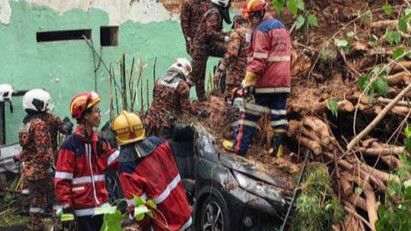 Detik-Detik Turis China Tewas Tertimpa Pohon di Malaysia, Sopir Selamat dan Kabur