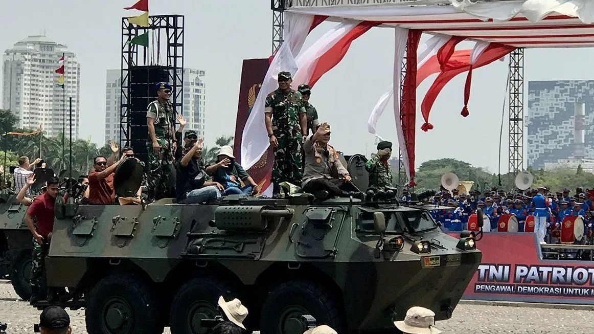 TNI Bagikan Doorprize 200 Motor Kepada Masyarakat Saat Perayaan HUT ke-80 di Monas Minggu 5 Oktober