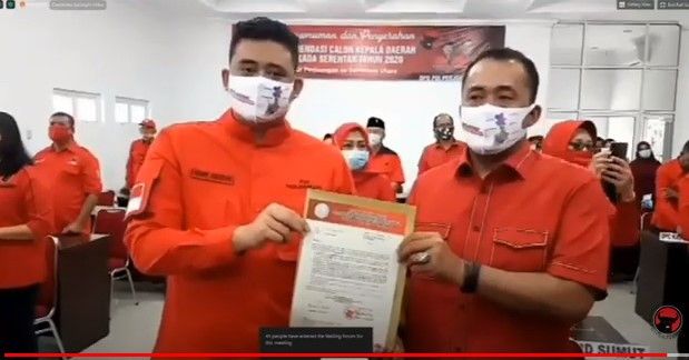 PDIP Resmi Usung Bobby Nasution dan Aulia Rachman di Pilkada Medan