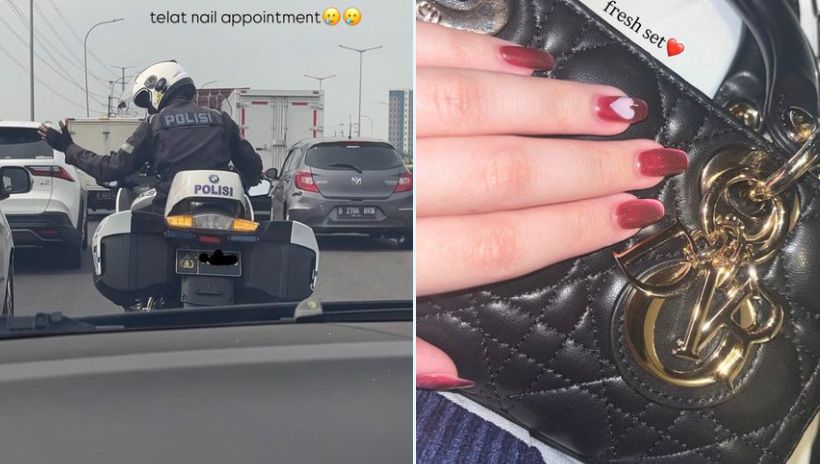 Cewek Ini Dikawal Polisi Gara-Gara Telat Perawatan Kuku, Diduga Aspri Hotman Paris
