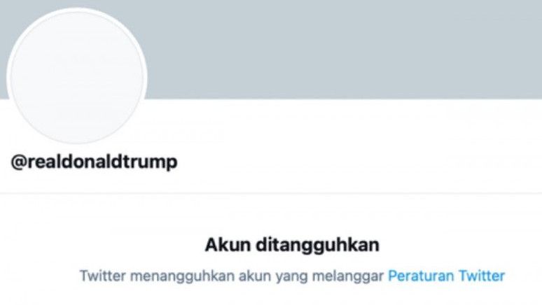 Dihapus Permanen, Akun Twitter Donald Trump Telah Tiada
