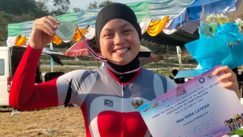 Pebalap Sepeda Dara Latifah Muntah Saat Balapan Sebelum Raih Emas MTB di Thailand