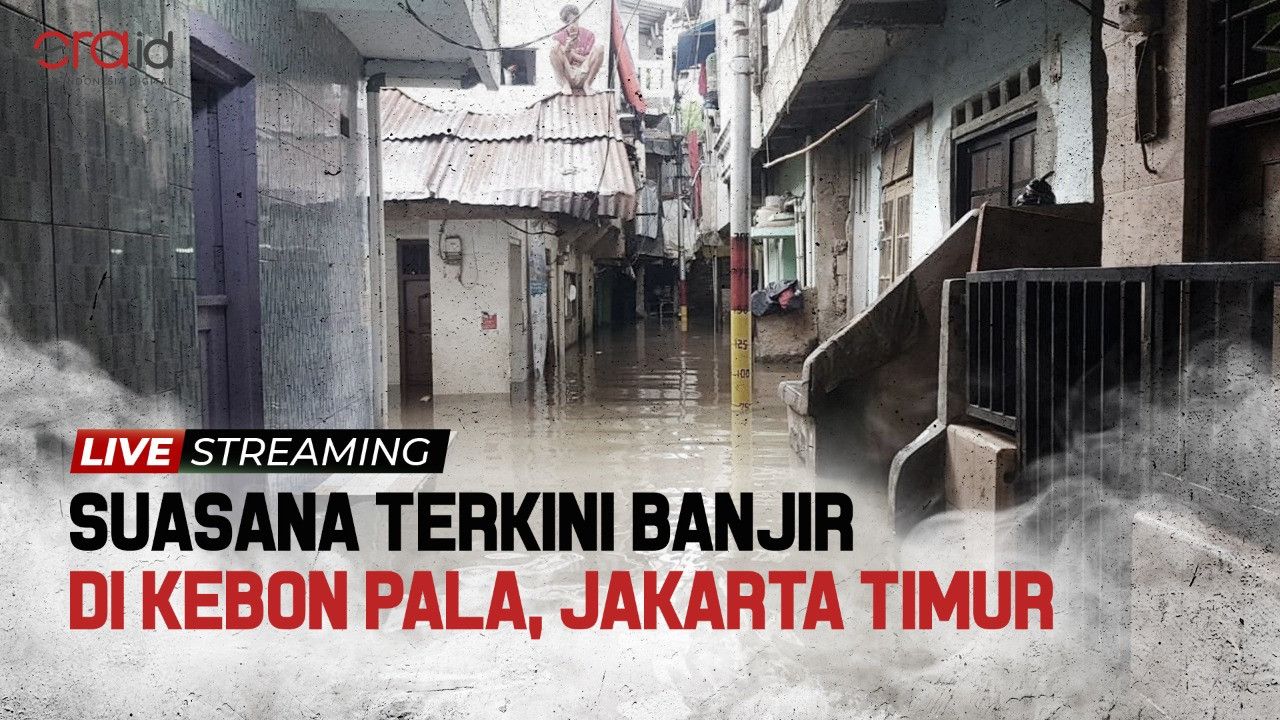 BREAKING NEWS: Banjir Rendam Pemukiman Warga di Kebon Pala, Kampung Melayu, Jakarta Timur