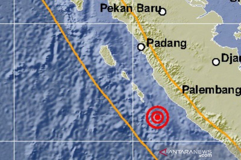 Gempa Magnitudo 5,7 Guncang Bengkulu