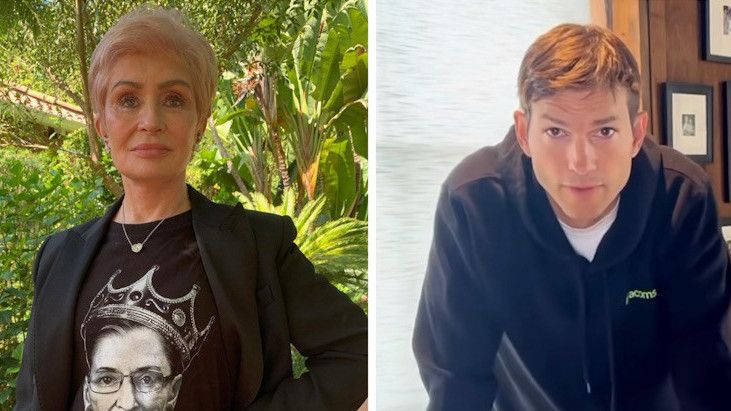 Punya Pengalaman Kurang Menyenangkan, Sharon Osbourne Sebut Ashton Kutcher Aktor Paling Kasar