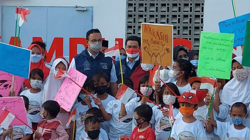 Bersama Anak-Anak Kampung Akuarium yang Pernah Tergusur, Anies: Inilah Pemilik Masa Depan