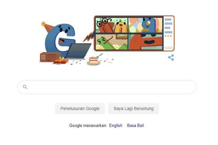 Google Ultah ke-22 Tahun, Doodle Unik Ini Jadi Pilihannya