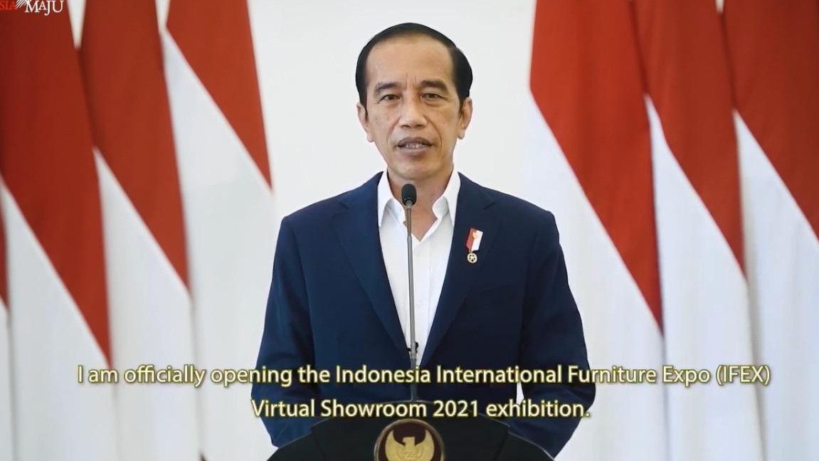 IFEX Virtual Showroom 2021, Jokowi: Arena Strategis dalam Meningkatkan Pertumbuhan Ekspor Industri Mebel dan Kerajinan